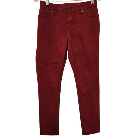 Womens‎ Lauren Jeans Co Lauren Ralph Lauren LRL Red Jeans Size 4P See Desc. EUC - Picture 1 of 16